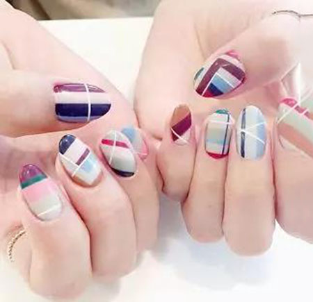 快收藏！TOK幾何風美甲，橫豎都是美~